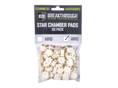 Breakthrough AR-15 Chamber Star Pads, 50 Count