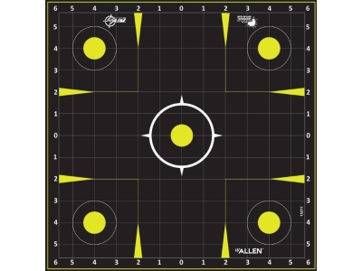 Allen EZ Aim Splash Reactive Paper Shooting Targets, 12 Count