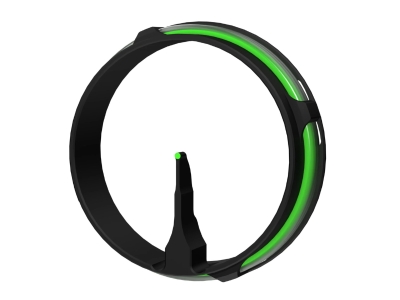 T.R.U. Ball AVX-41 Fiber Optic Ring Pin with Rheostat Cover, Green