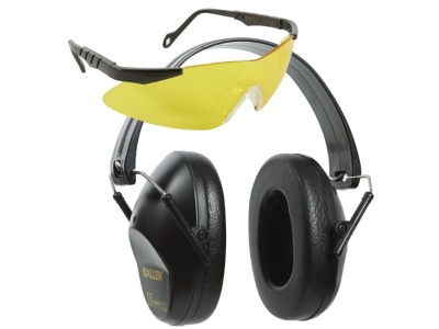 Allen Reaction Shooting Earmuffs & Safety Glasses Combo, Black