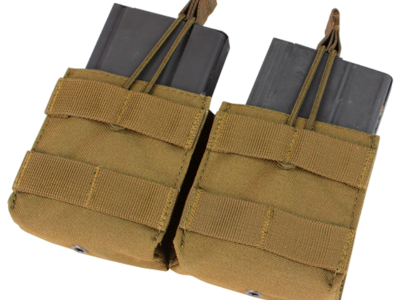 Condor MOLLE Double Open-Top M14 Mag Pouch, Coyote