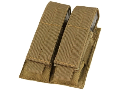 Condor Double Pistol Magazine Pouch, Coyote