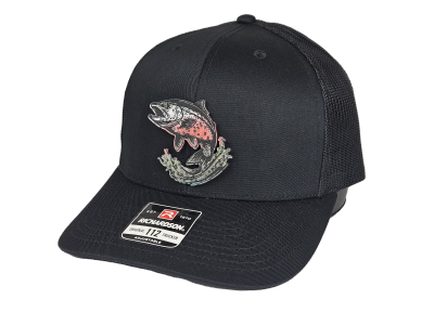 Artora Steelhead Trout Hat, Black