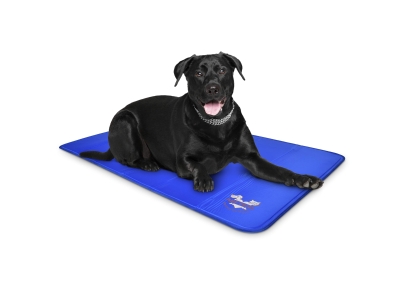 Arf Pets Self Cooling Pet Bed, Dog Mat for Crates and Beds - Large, Blue