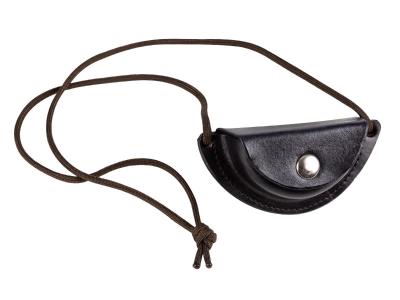 Gromacky Mounded Leather Pellet Pouch, Black