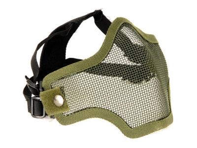 Raptor 2G Steel Mesh Half Face Mask, OD Green