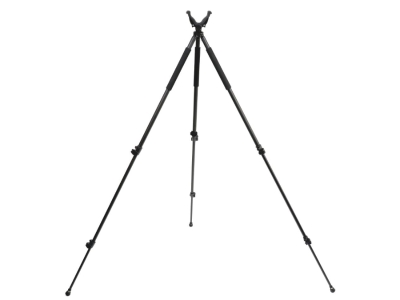 Hammers Full Size Hunting Shooting Spotting Tripod w/ Flip Locks Pivot V Yoke, Black