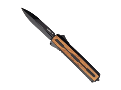 Tekto A7 Zastava Automatic OTF Knife - Spear Point, Walnut