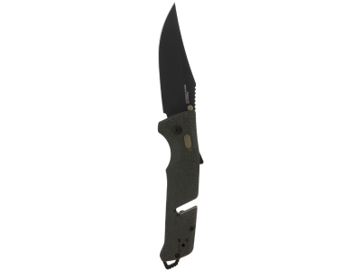 SOG Trident AT, Partially Serrated, Olive Drab, Ambidextrous