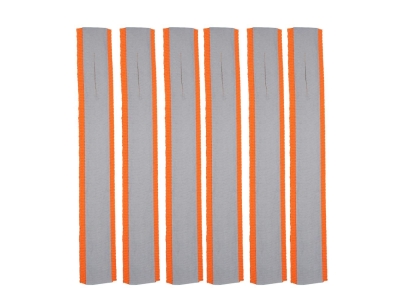 Allen 6" Flagging Strips, Highly Reflective 6-Pack, Orange