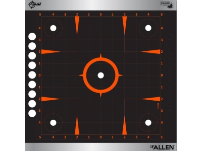 Allen EZ Aim Adhesive Splash Paper Sight-In Grid Targets, None