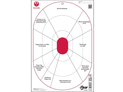 Allen Ruger Paper Shooting Targets Handgun Trainer