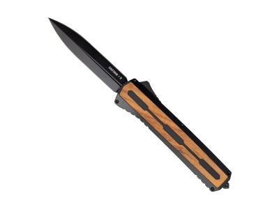 Tekto A7 Zastava Automatic OTF Knife - Dagger, Walnut