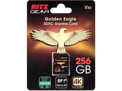 Ritz Gear SDExpress Golden Eagle SDXC Express SD Card 256GB