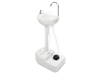 Hike Crew Portable Sink & Hand Washing Station, 19L Water Tank, White