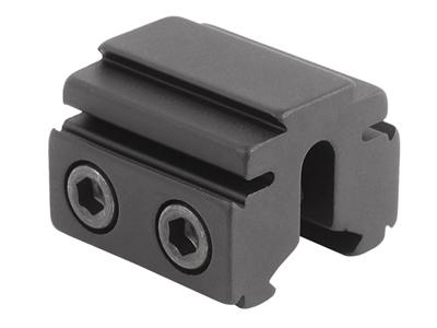 BKL Single 3/8" or 11mm Tri-Mount Dovetail Riser Mount, 1" Long, Black