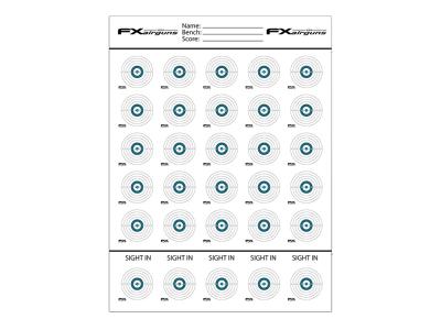 FX Airguns 100 Yard Benchrest Targets 3' x 4' - 3 Pack