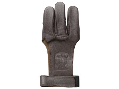 Bear Leather 3 Finger Shooting Glove, Medium