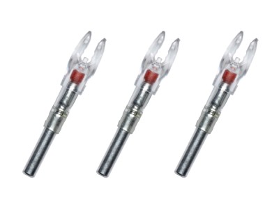Nockturnal Shift Lighted Nock, Red, 3 Pack