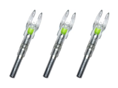 Nockturnal Shift Lighted Nock, Green, 3 Pack