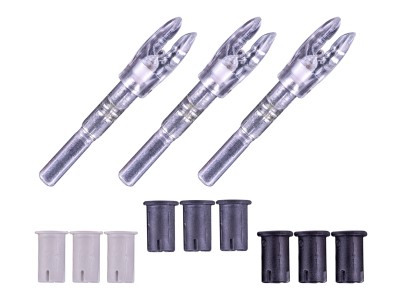Nockturnal FIT Strobing Lighted Nock, Red/Green, 3 Pack