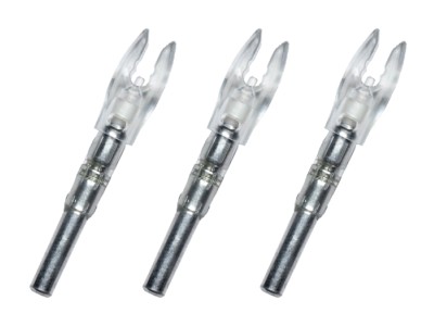Nockturnal FIT Strobing Lighted Nock, Red/Blue, 3 Pack