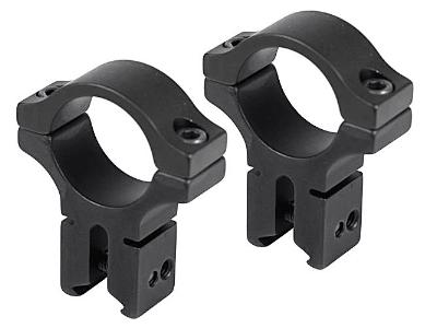 BKL 1" Rings, 3/8" or 11mm Dovetail, High, Matte Black