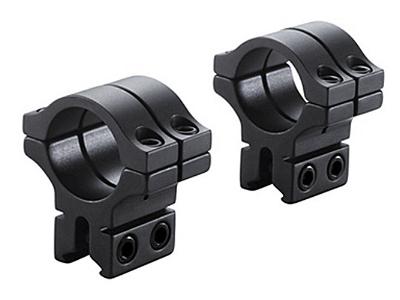 BKL 1" Rings, 3/8" or 11mm Dovetail, Double Strap, Matte Black