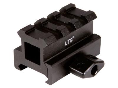 UTG 3-Slot Medium-Profile Compact Riser Mount, 0.83" High, Black