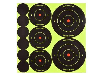 Birchwood Casey Shoot-N-C Self-Adhesive Round Bullseye Targets & Pasters, 121ct