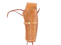 Hand-Tooled Leather Holster,, Image 1