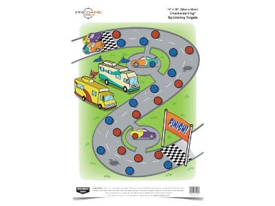 Birchwood Casey Pregame Checkered Flag Target, 12"x18", 8ct