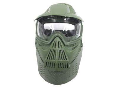 Bravo Airsoft Full Face Mask with Poly Lens in OD