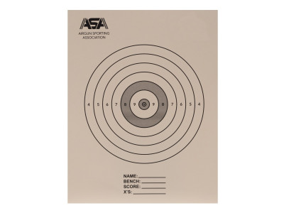 100 Yard Bench Rest ASA Target, 25 pack