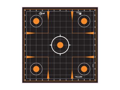 Allen Company EZ Aim Splash Sight-In Grid Target, 12"x12", 5-pack