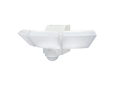 IQ America Battery-Powered Motion Security Flood Light LED, White