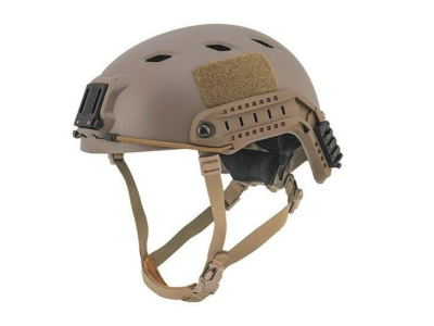 Lancer Tactical SpecOps Military Style NVG Helmet w/ Rails, Tan