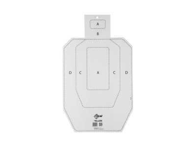 Allen EZ Aim Coroplast IPSC Silhouette Shooting Target, 1 count