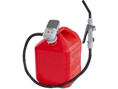 Deway Automatic Fuel Transfer Pump with 51" Hose & Hand Trigger Nozzle, Red