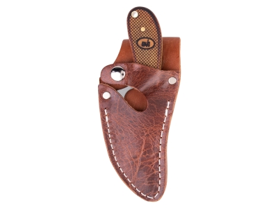 Whiteknuckler Convertible C7 - Checkered Fade 154CM, Fixed Blade, Buffalo Chestnut