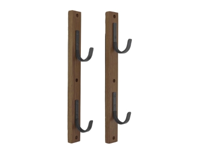 Allen Brass Wall Mount Gun Hanger Hook Set