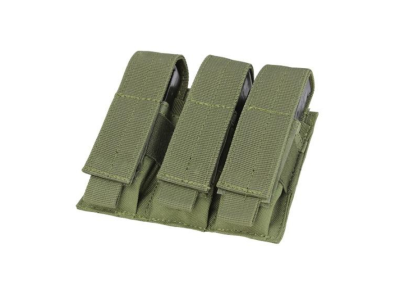 Condor Triple Pistol Mag Pouch, OD Green