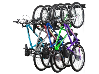 RaxGo Garage Bike Rack Wall-Mount Storage Hanger w/6 Adjustable Hooks