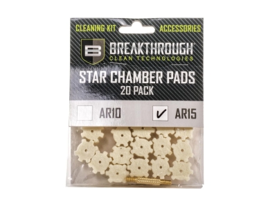 Breakthrough AR-15 Chamber Star Pads, 20 Count