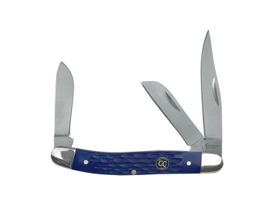 ABKT Cattleman Stockman Jigged Knife, Blue