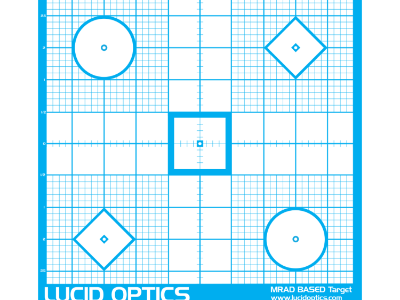 Lucid Optics Precision Sight in Target, Blue