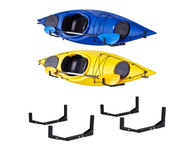 RaxGo Kayak Storage Rack Indoor & Outdoor Wall Hanger Storage, 2 Pairs