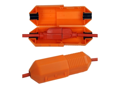 CordSafe ExtensionCordElectricalSafety PlugConnectionProtector Cover, Orange