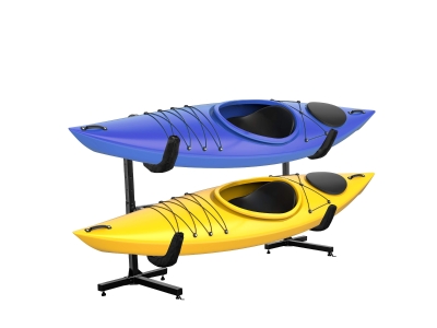 RaxGo Kayak Storage Rack, Indoor & Outdoor Freestanding for 2 Kayak