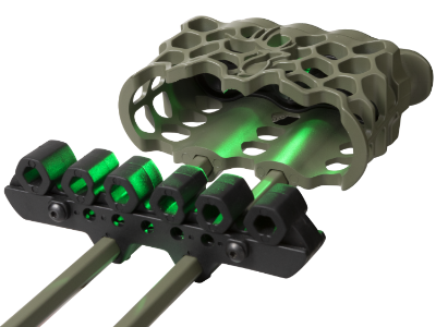 Trophy Ridge Hex Light Five Arrow Quiver, Olive